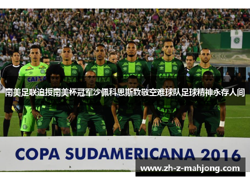 南美足联追授南美杯冠军沙佩科恩斯致敬空难球队足球精神永存人间